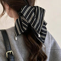 Minimalist Striped Pearl Square Hair Scrunchies MK2BW6W6HSR65