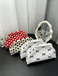 Stylish Woven Polka Dot Cloud Clutch Handbag 6W10BBG1869