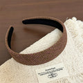 Simple Solid Color Non-Slip Wide Headband 6W6HBD330