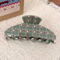Plaid Hair Claw - DippedShop Wholesale - #9747