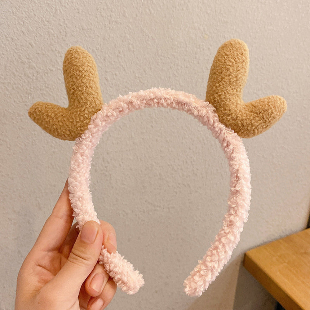 Reindeer Antler Plush Headband - DippedShop Wholesale - #5491