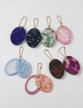 Oval Acetate Bag Charm - DippedShop Wholesale - #3235
