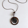 Wooden Hat Pendant Necklace - DippedShop Wholesale - #1667