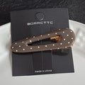 Vintage Polka Dots Hollow Acetate Hair Clip 8AS6HCP396L