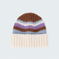 Stylish Color Block Striped Knit Beanie Hat 6W6HAT668