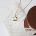 Trendy Rhinestone Moon Pendant Choker Necklace 6W6JNC1080