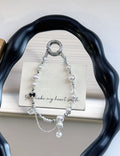 Natural Pearl Crystal Chain Keychain Bag Charm 6W10BBC419