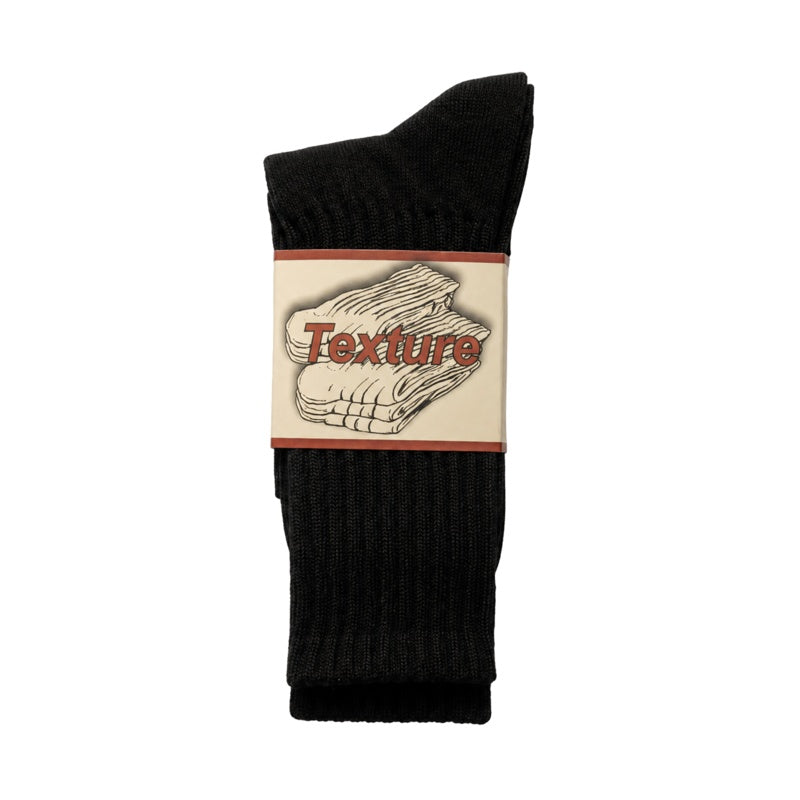 Solid Color Chunky Ribbed Cotton Socks 6W8FSO659