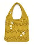 Floral Crochet Shoulder Bag - DippedShop Wholesale - #0019