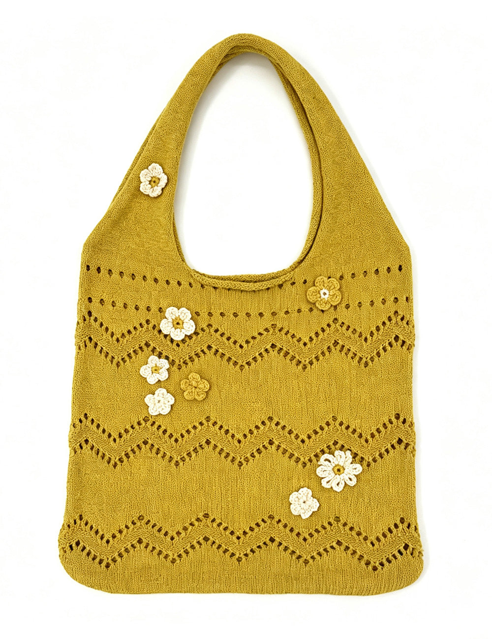 Floral Crochet Shoulder Bag - DippedShop Wholesale - #0019