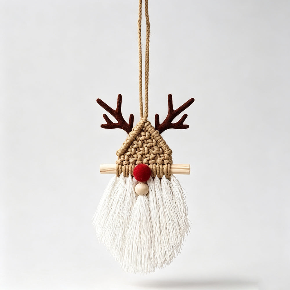 Handwoven Christmas Reindeer Ornament - DippedShop Wholesale - #7187