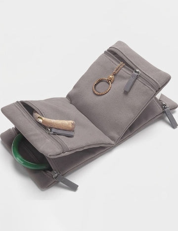 Soft Velet Solid Color Portable Jewelry Orangeizer Bag 6W13HSJ118