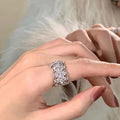 Floral Open Ring - DippedShop Wholesale - #5667