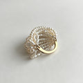 Multi Layer Pearl Chain Ring - DippedShop Wholesale - #5171