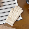 Minimalist Solid Color Touch Screen Warm Gloves 6W6GLO81