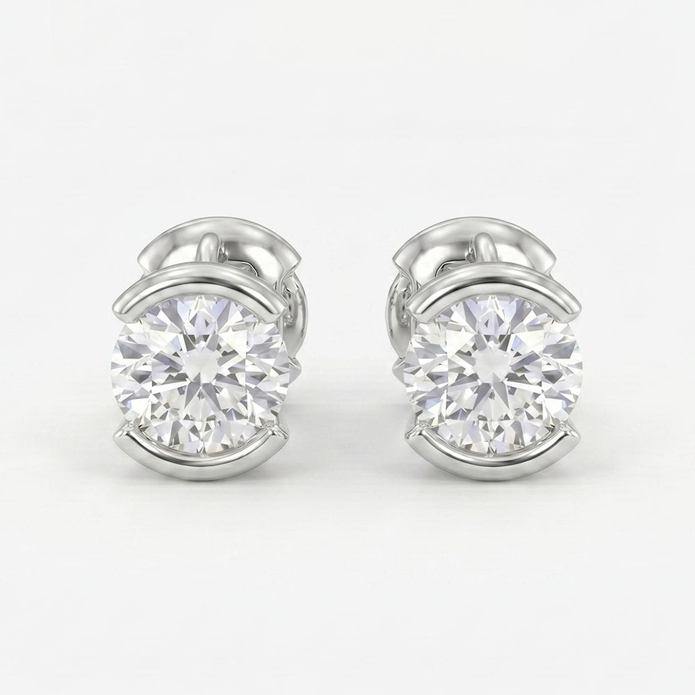 Cubic Zircon Hoop Earrings - DippedShop Wholesale - #9587