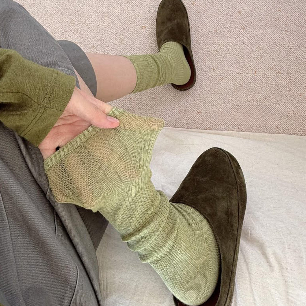 Mid-Calf Knit Socks - DippedShop Wholesale - #5987