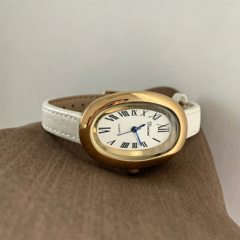 Roman Numeral Oval Quartz Watch - DippedShop Wholesale - #0963