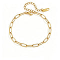 Minimalist Gold Plated Chain Bracelets 6W6JBR485