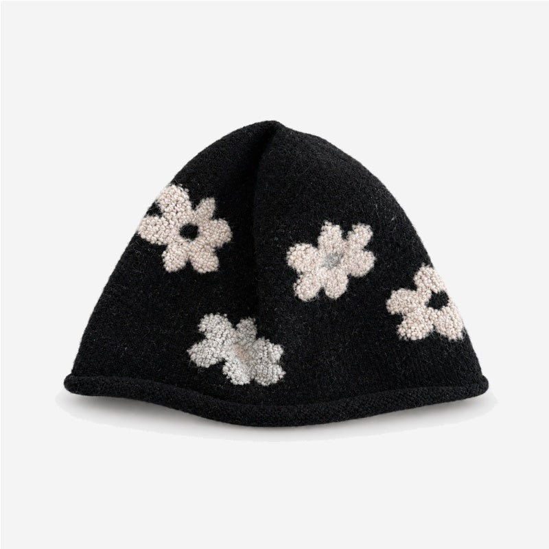 Sweet Floral Crochet Soft Bucket Hat 6W6HAT636