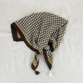 French Soft Geometric Houndstooth Square Scarf 6W6NSC215