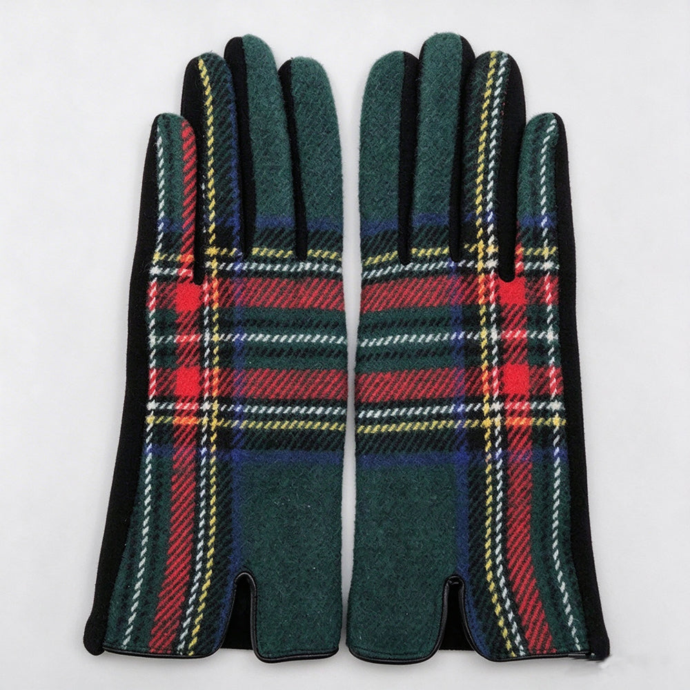 Color Contrast Plaid Touch Screen - DippedShop Wholesale - #0467