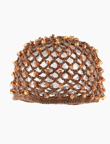 Crochet Bead Knit Beanie - DippedShop Wholesale - #2195