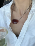 Minimalist Crystal Pendant Adjustable Necklace 6W6JNC617