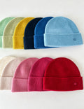 Simple Ribbed Knit Solid Color Beanie Hat 6W6HAT553