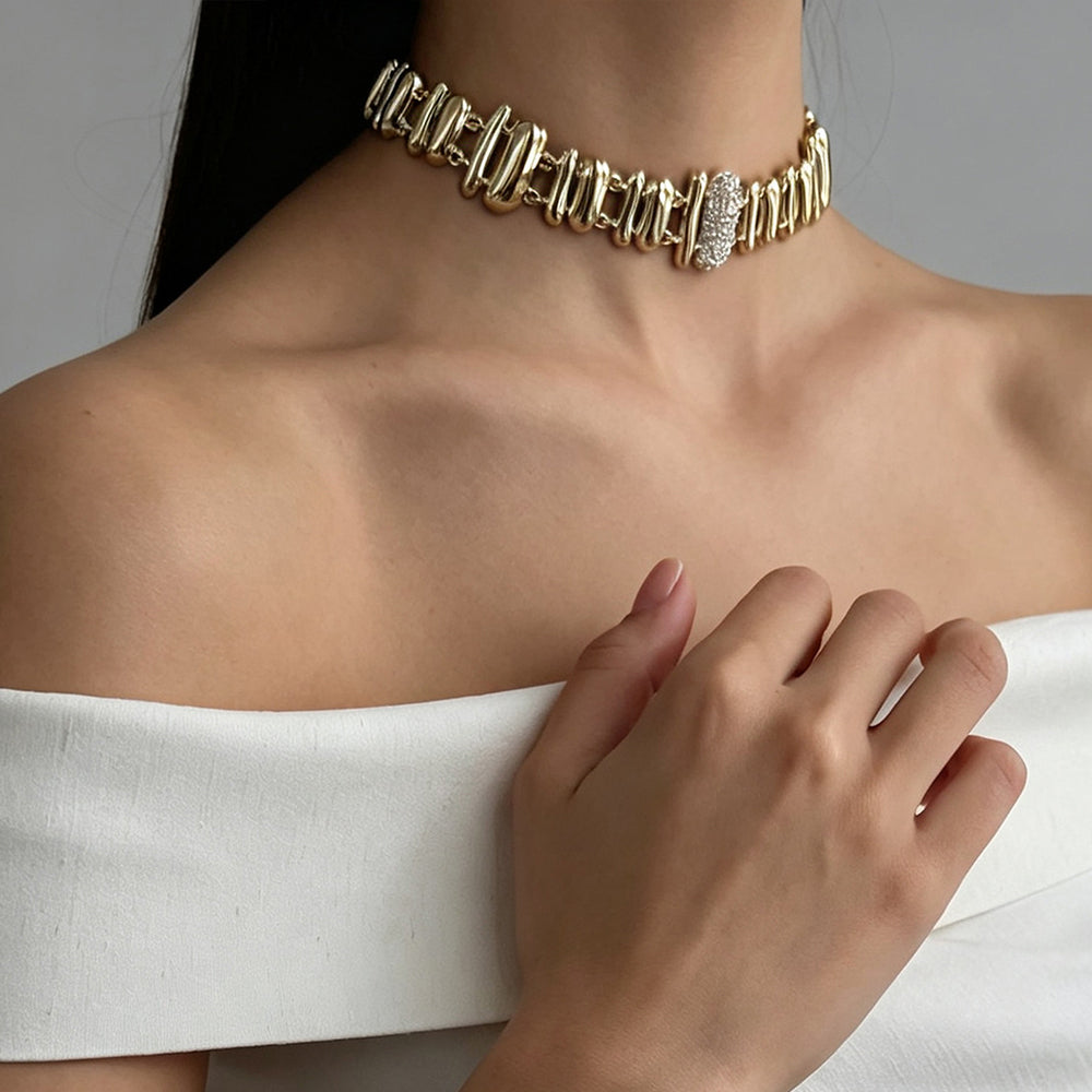 Geometric Choker Necklace - DippedShop Wholesale - #1315