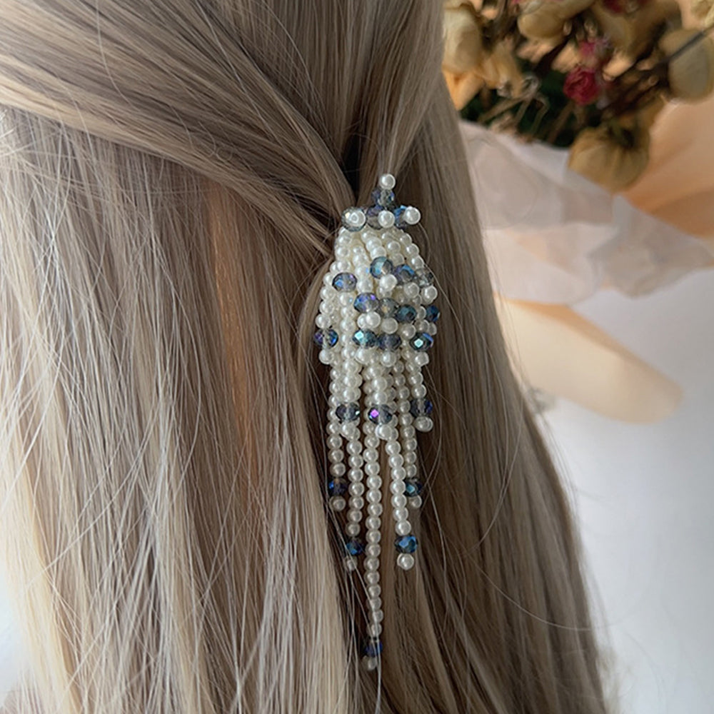 Pearl Beaded Hair Claw - DippedShop Wholesale - #9171