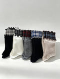 Ruffled Cuff Crew Socks - DippedShop Wholesale - #6451