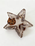 Stylish Leopard Star Resin Hair Claws 6W6HCP1211