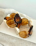 Fashion Color Block Marbled Acrylic Bangle Bracelet 6W6JBR575