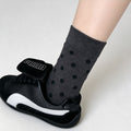 Heart Print Cotton Crew Socks - DippedShop Wholesale - #1331