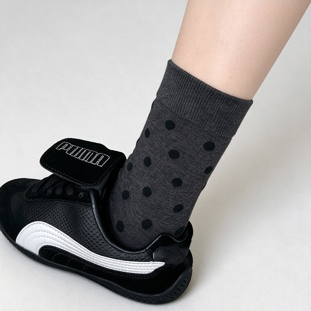 Heart Print Cotton Crew Socks - DippedShop Wholesale - #1331