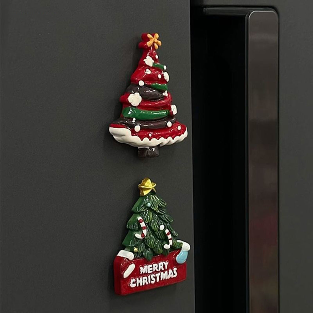 Cute 3D Resin Christmas Tree Fridge Magnet 6H7HBW564
