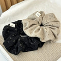 Sweet Floral Print Ruffled Hair Scrunchies 6W6HSR351