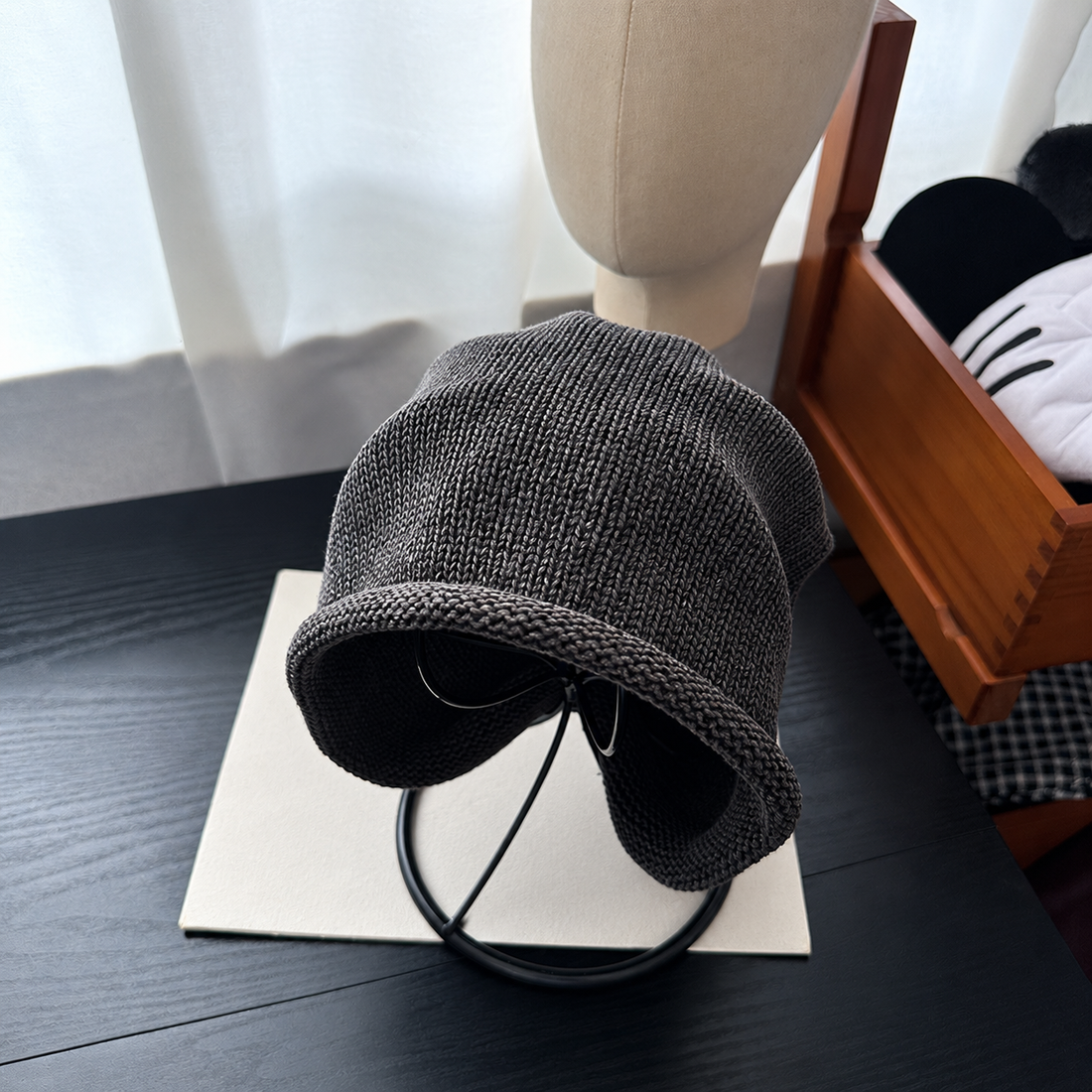 Curl Edge Knit Hat - DippedShop Wholesale - #2723