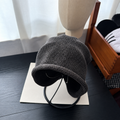 Simple Solid Color Edge Curl Knit Hat 6W6HAT721