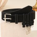 Vintage Faux Suede Multi-Hook Utility Waist Belt 6W6JBT233