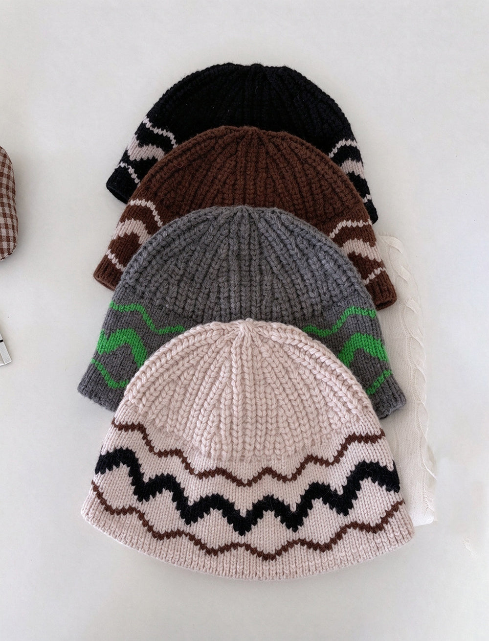 Fair Isle Knit Beanie - DippedShop Wholesale - #0163