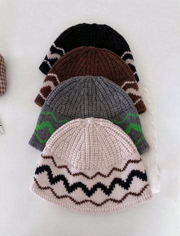 Fair Isle Knit Beanie - DippedShop Wholesale - #0163