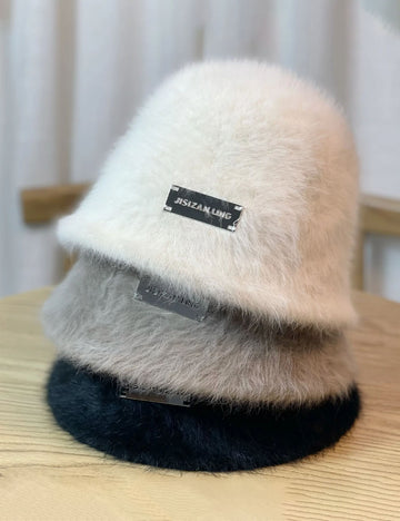 Faux Mink Fur Bucket Hat - DippedShop Wholesale - #9475