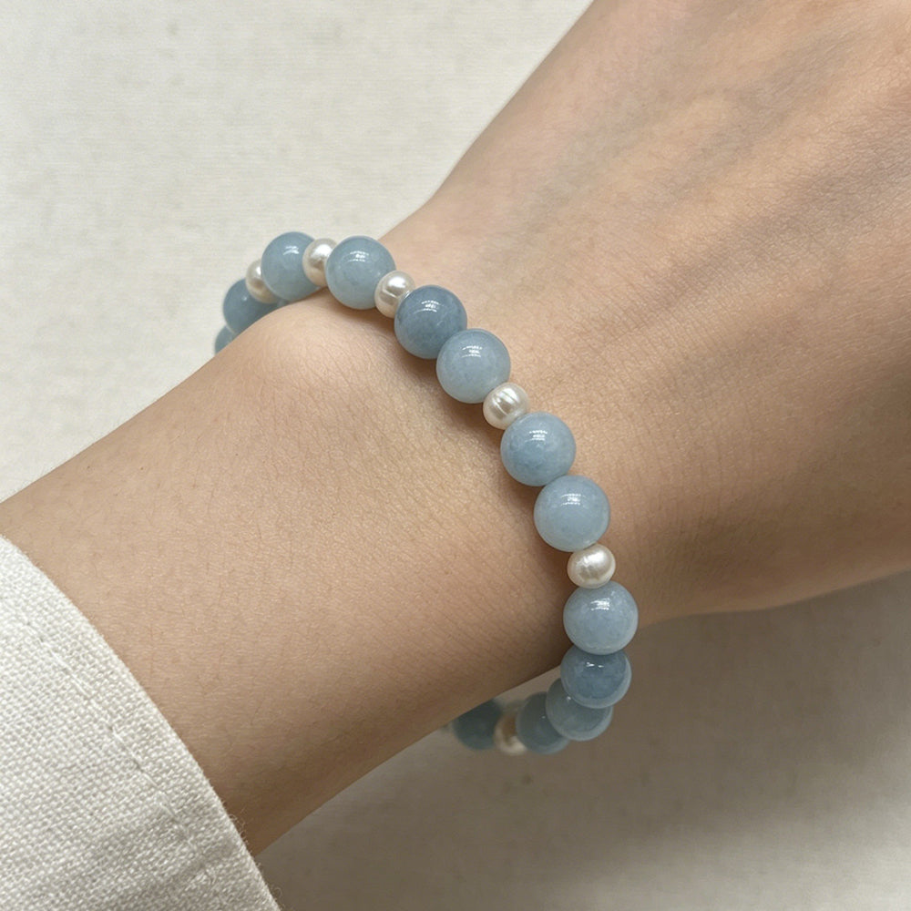 Stretchy Pearl Bead Bracelet - DippedShop Wholesale - #1859