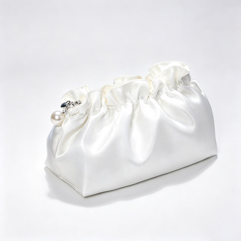Ruffled Makeup Bag - DippedShop Wholesale - #9891