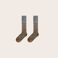 Retro Color Contrast Warm Mid-Calf Socks 6W8FSO819
