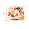 Cute Peach Print Portable Mini Makeup Bag MK2BW6S10BOB122