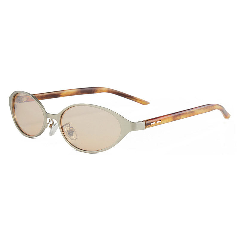 Stylish Cat‑Eye Metal Polarized Sunglasses MK2PPIM6W6GSG225