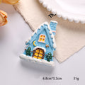 Christmas Snowman Christmas Tree Festive Magnet 6H7HBW567